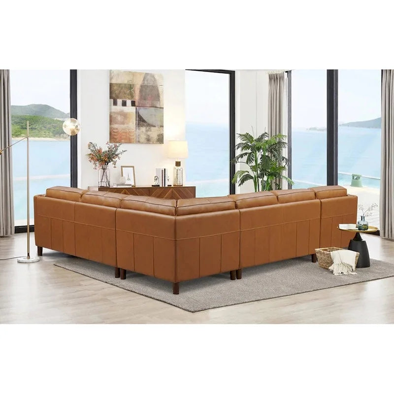 Hydeline Bella Ecksofa in genarbtem Leder