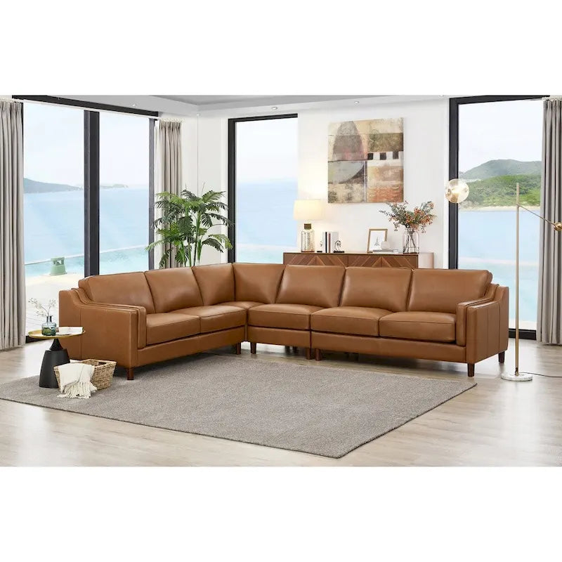 Hydeline Bella Ecksofa in genarbtem Leder