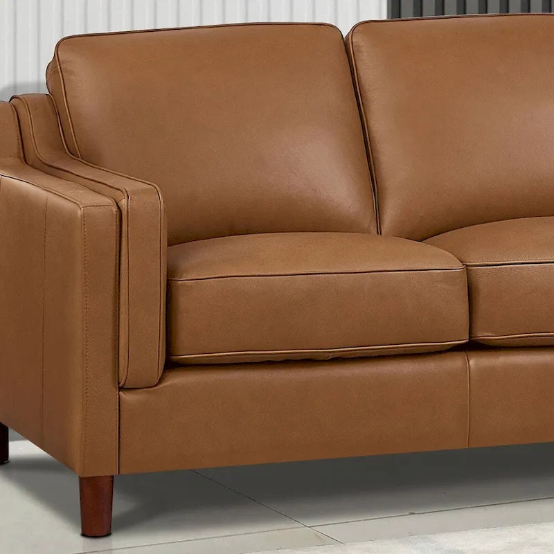 Hydeline Bella Ecksofa in genarbtem Leder