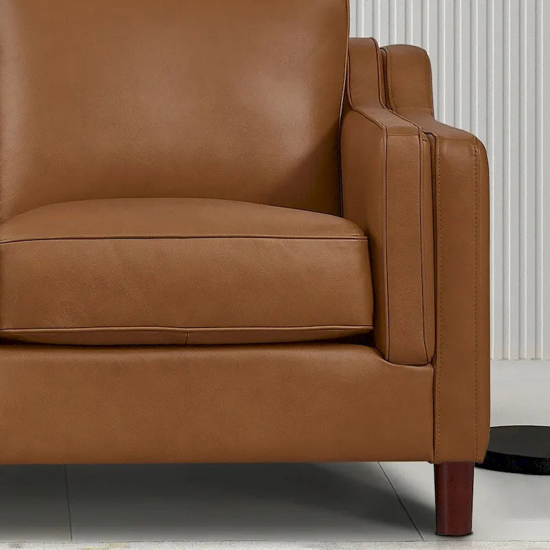 Hydeline Bella Ecksofa in genarbtem Leder