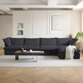 L-förmiges modulares Ecksofa 5-Sitzer mit Chaise und Ottomane