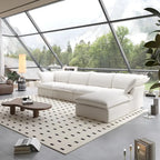 L-förmiges modulares Ecksofa 5-Sitzer mit Chaise und Ottomane