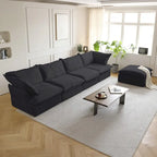 L-förmiges modulares Ecksofa 5-Sitzer mit Chaise und Ottomane