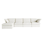 L-förmiges modulares Ecksofa 5-Sitzer mit Chaise und Ottomane