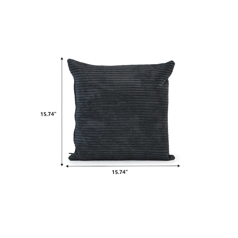 4-teiliges L-förmiges Ecksofa, Kordstoffbezug mit Ottoman