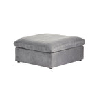 Commix Daunen-Ecksofa mit Ottomane, 5-Sitzer