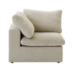 Commix Daunen-Ecksofa mit Ottomane, 5-Sitzer