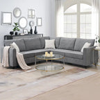 Modernes gepolstertes L-förmiges Ecksofa mit 3 Kissen