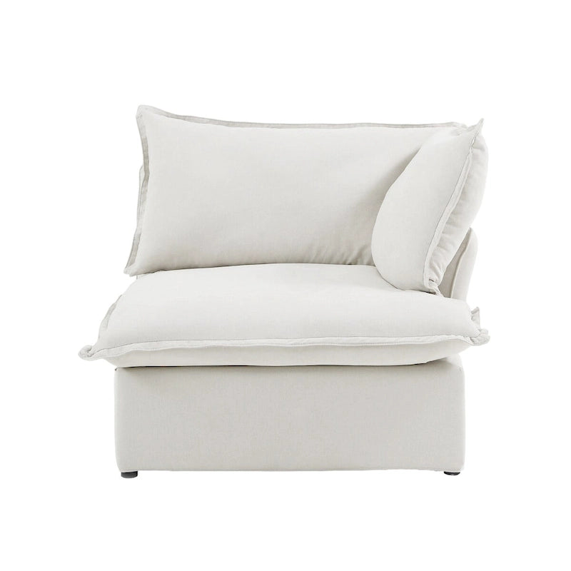 U-förmige Sofas für Wohnzimmer, wandelbares 6-Sitzer-Schnittsofa mit Ottoman