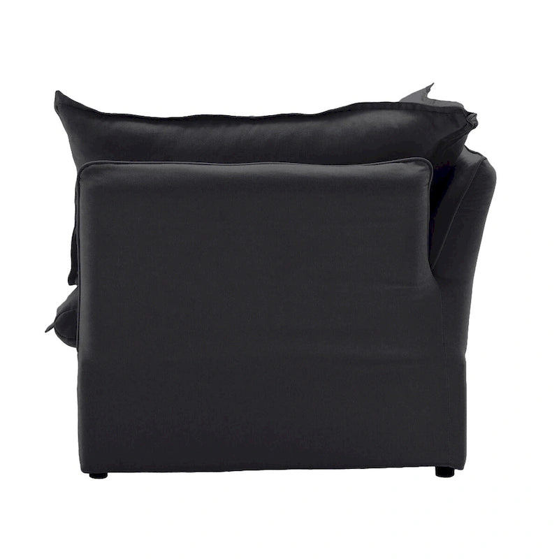 U-förmige Sofas für Wohnzimmer, wandelbares 6-Sitzer-Schnittsofa mit Ottoman
