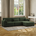 Modulares Sektionalsofa aus Cordstoff für das Wohnzimmer