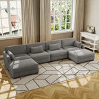 Modulares Sektionalsofa aus Cordstoff für das Wohnzimmer
