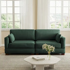 Modulares Sektionalsofa aus Cordstoff für das Wohnzimmer