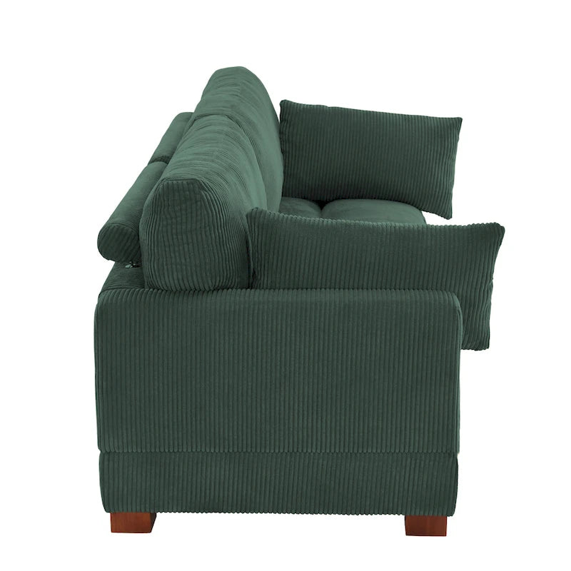 Modulares Sektionalsofa aus Cordstoff für das Wohnzimmer