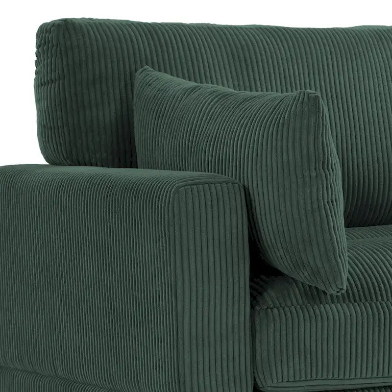 Modulares Sektionalsofa aus Cordstoff für das Wohnzimmer