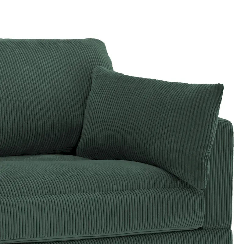 Modulares Sektionalsofa aus Cordstoff für das Wohnzimmer