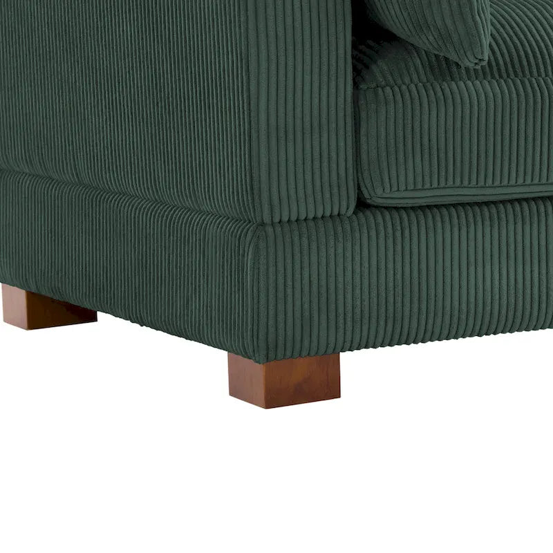 Modulares Sektionalsofa aus Cordstoff für das Wohnzimmer