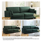 Modulares Sektionalsofa aus Cordstoff für das Wohnzimmer
