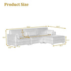 Modulares Sektionalsofa aus Cordstoff für das Wohnzimmer