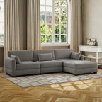 Modulares Sektionalsofa aus Cordstoff für das Wohnzimmer