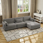 Modulares Sektionalsofa aus Cordstoff für das Wohnzimmer