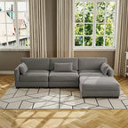 Modulares Sektionalsofa aus Cordstoff für das Wohnzimmer