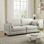 Modulares Sektionalsofa aus Cordstoff für das Wohnzimmer