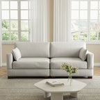Modulares Sektionalsofa aus Cordstoff für das Wohnzimmer