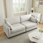 Modulares Sektionalsofa aus Cordstoff für das Wohnzimmer