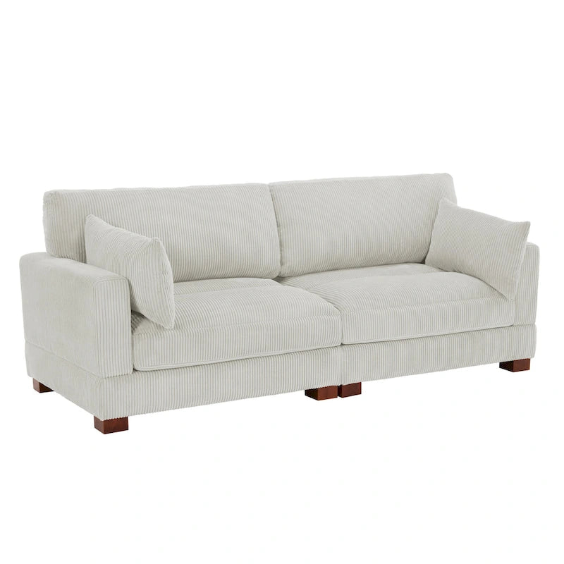 Modulares Sektionalsofa aus Cordstoff für das Wohnzimmer