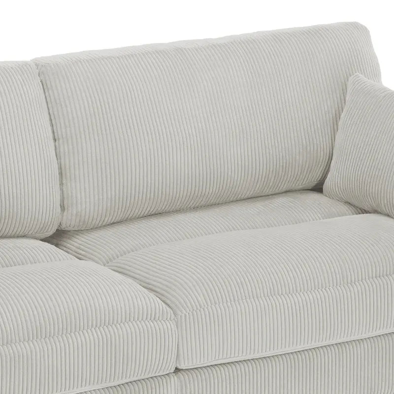 Modulares Sektionalsofa aus Cordstoff für das Wohnzimmer