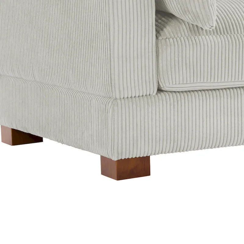 Modulares Sektionalsofa aus Cordstoff für das Wohnzimmer