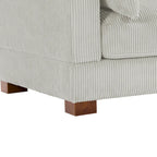 Modulares Sektionalsofa aus Cordstoff für das Wohnzimmer
