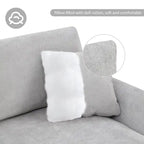 119*55 Übergroßes Sektionalsofa, Luxuriöses L-förmiges Sofa-Set mit 2 kostenlosen Kissen, 5-Sitzer Chenille-Innenmöbel mit Chaiselongue