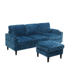 HOMEFUN Aufbewahrungssofa / Gemütliches Ecksofa für das Wohnzimmer
