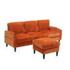 HOMEFUN Aufbewahrungssofa / Gemütliches Ecksofa für das Wohnzimmer