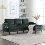 HOMEFUN Aufbewahrungssofa / Gemütliches Ecksofa für das Wohnzimmer