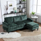 HOMEFUN Aufbewahrungssofa / Gemütliches Ecksofa für das Wohnzimmer