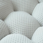 3D Wabenstoff gepolstertes Bubble Sofa Modernes Zweiersofa mit Ottoman