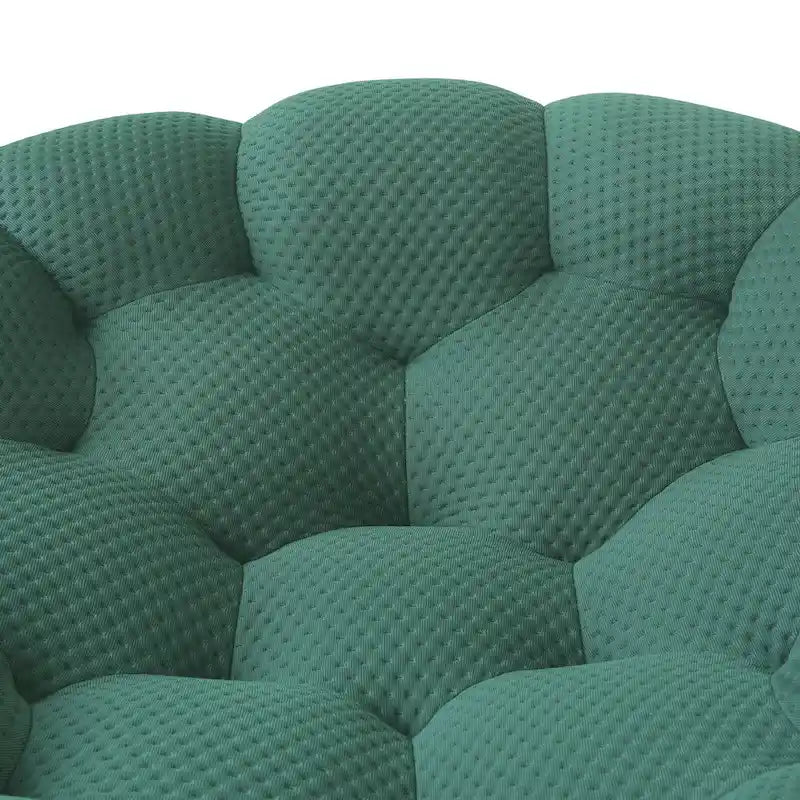 3D Wabenstoff gepolstertes Bubble Sofa Modernes Zweiersofa mit Ottoman