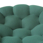3D Wabenstoff gepolstertes Bubble Sofa Modernes Zweiersofa mit Ottoman