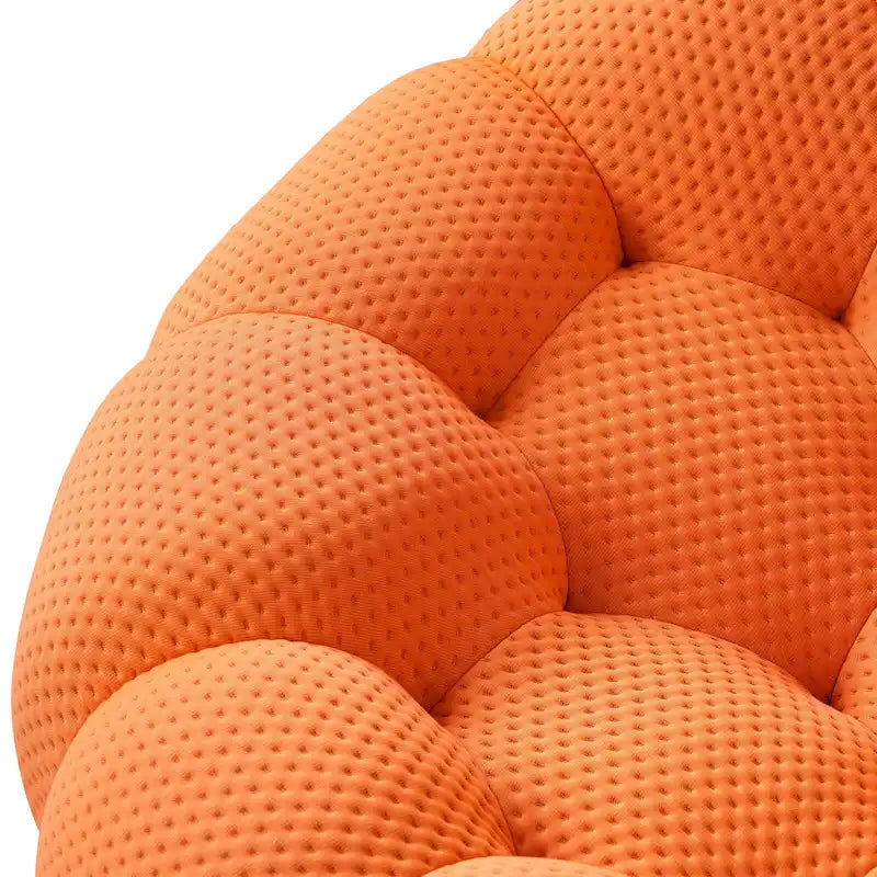 3D Wabenstoff gepolstertes Bubble Sofa Modernes Zweiersofa mit Ottoman