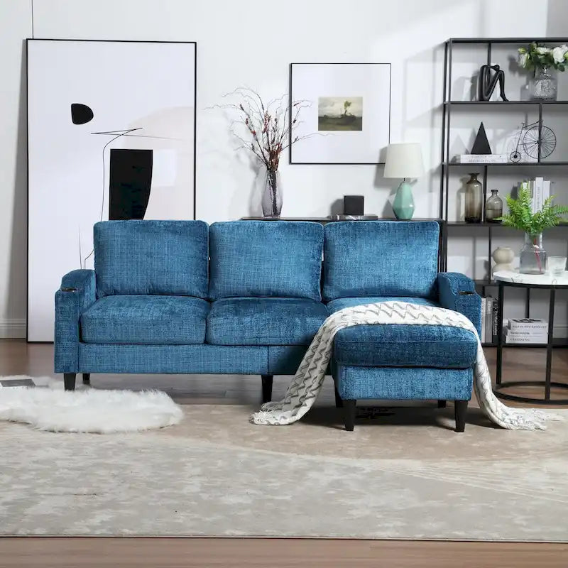 Stauraum-Sofa /Wohnzimmersofa gemütliches Ecksofa für Wohnzimmer Schlafzimmer Apartment