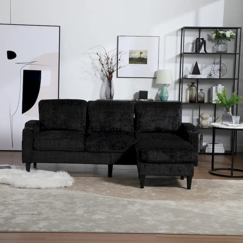 Stauraum-Sofa /Wohnzimmersofa gemütliches Ecksofa für Wohnzimmer Schlafzimmer Apartment