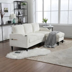 Stauraum-Sofa /Wohnzimmersofa gemütliches Ecksofa für Wohnzimmer Schlafzimmer Apartment