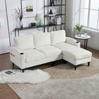 Stauraum-Sofa /Wohnzimmersofa gemütliches Ecksofa für Wohnzimmer Schlafzimmer Apartment