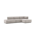 Rye Studio Modulares Chaiselongue-Sofa mit tiefer Sitzfläche, 3-teilig