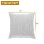 Modernes Cord-Sofa mit Armlehnenkissen