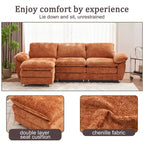 Modernes dunkles Dreisitzer-Sofa, Schlafsofa aus Polyester, bequeme Polstermöbel für Wohnzimmer, Wohnung