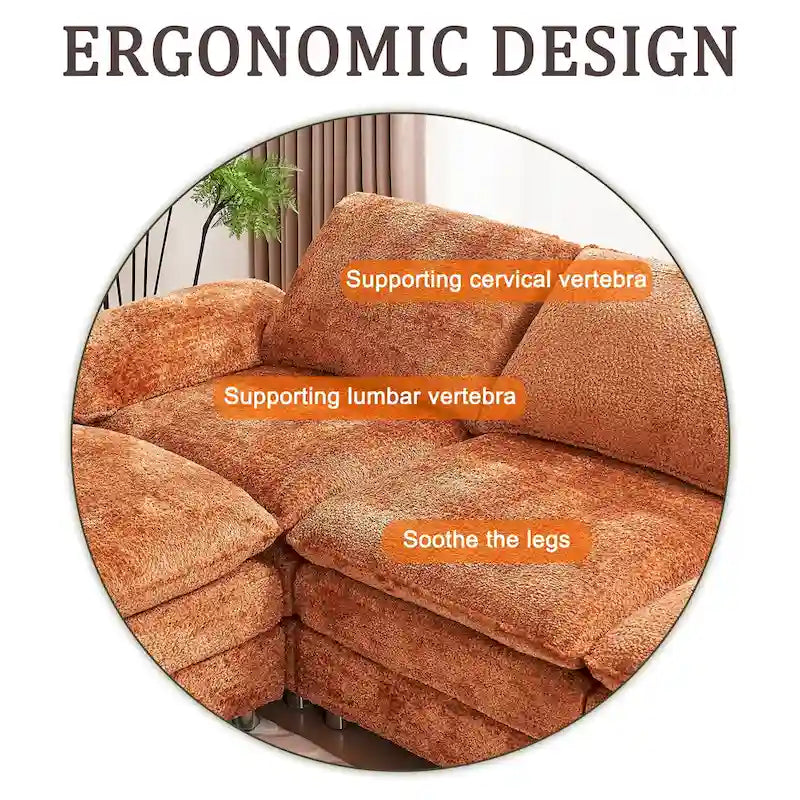 Modernes dunkles Dreisitzer-Sofa, Schlafsofa aus Polyester, bequeme Polstermöbel für Wohnzimmer, Wohnung